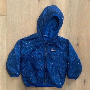 Patagonia Kids' Navy Blue Constellation Hooded Jacket